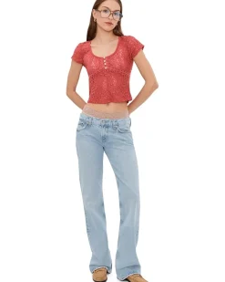 Free People Claro Short Sleeve Tee Women's
