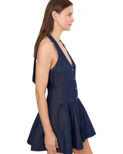 Free People Clean Break Denim Mini Women's