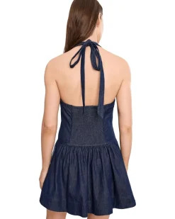 Free People Clean Break Denim Mini Women's
