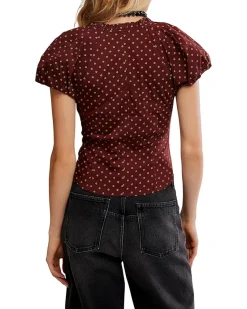 Free People Summer Printed Blouse Women's