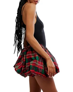 Free People Tinsel Kiss Plaid Mini Women's