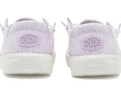 Hey Dude Kids Wendy Y Stretch Jersey Lilac