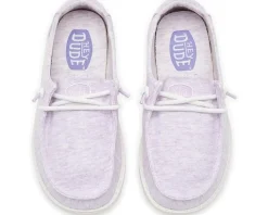 Hey Dude Kids Wendy Y Stretch Jersey Lilac