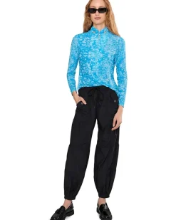 Jamie Sadock Bubbles Print Long Sleeve Sunsense 1/4 Zip Top Women's