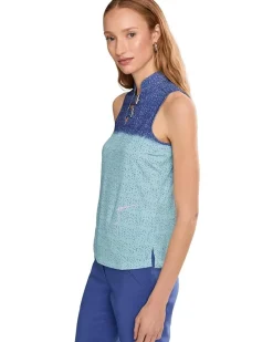 Jamie Sadock Dotted Up Print Sleeveless Polo Women's