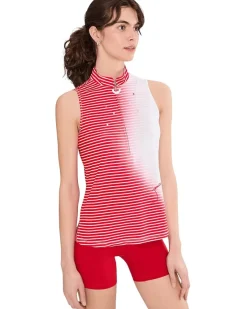 Jamie Sadock Life Style Jasmine Sleeveless Tank Top with Back Inverted Pleat Women's