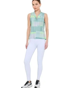 Jamie Sadock Mad Plaid Sleeveless Print Top Women's