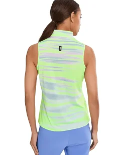Jamie Sadock Painted Sunset Sleeveless Front Zip Women's