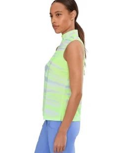 Jamie Sadock Painted Sunset Sleeveless Front Zip Women's