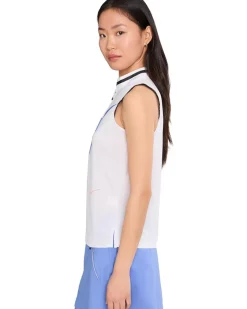 Jamie Sadock Sleeveless Mock Neck Half Zip Front Women's