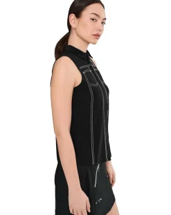 Jamie Sadock Solid Color Sleeveless Top Women's