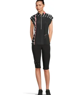 Jamie Sadock Twist & Turn Print Short Sleeve Top Women's
