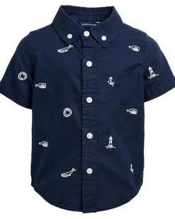 Janie and Jack Embroidered Woven Shirt (Infant)