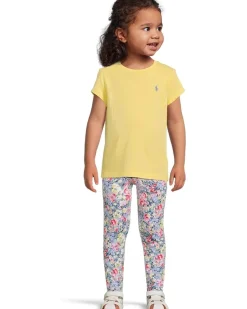 Janie and Jack Floral Ponte Pants (Toddler/Little Kid/Big Kid)