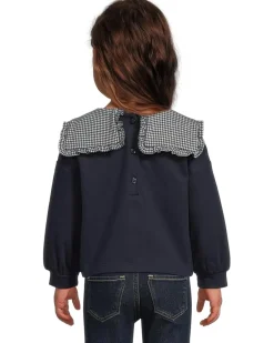 Janie and Jack Printed Collar Sweatshirt (Infant)
