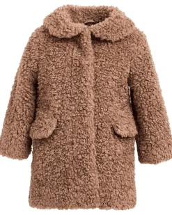 Janie and Jack Tan Sherpa Coat (Infant)