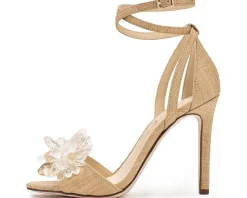 Jessica Simpson Janivah Floral Embellished High Heel Sandals Women's