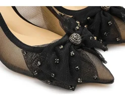 Jessica Simpson Lavilra Tulle Bow Embellished Pumps Women's