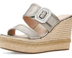 Johnston & Murphy Addison Buckle Strap Wedge Women's