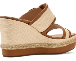 Johnston & Murphy Addison Buckle Strap Wedge Women's