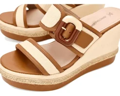 Johnston & Murphy Addison Buckle Strap Wedge Women's
