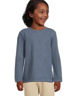 Johnston & Murphy Kids Reversible Solid Crew Neck (Big Kid)