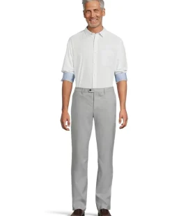 Johnston & Murphy Stripe Slub Linen Shirt Men's