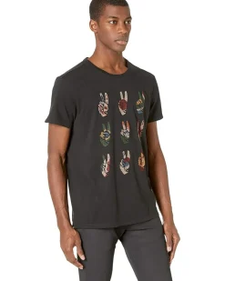 John Varvatos MULTI PEACE HAND TEE Men's
