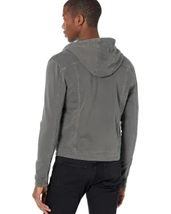 John Varvatos SCOTT HOODED JEAN JACKET Men's
