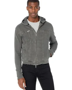 John Varvatos SCOTT HOODED JEAN JACKET Men's