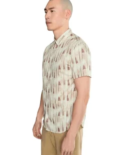 John Varvatos Sean Short Sleeve French Placket Shirt W780f26 Men's