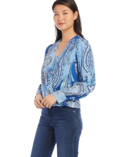 Karen Kane Drape Front Top Women's