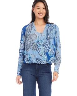 Karen Kane Drape Front Top Women's