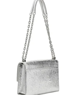 Kate Spade New York Deco Crinkle Metallic Leather Chain Shoulder