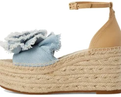 Kate Spade New York Flourish Denim Espadrille Wedge Sandals Women's