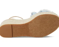 Kate Spade New York Flourish Denim Espadrille Wedge Sandals Women's