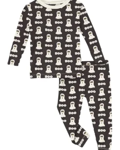 Kickee Pants Kids Print Long Sleeve Pajama Set (Toddler/Little Kid/Big Kid)