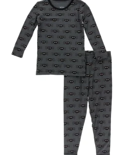 Kickee Pants Kids Print Long Sleeve Pajama Set (Toddler/Little Kid/Big Kid)