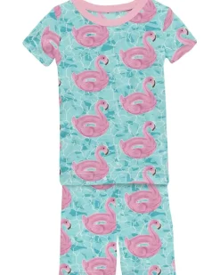 Kickee Pants Kids Print Short Sleeve Pajama Set with Shorts (Toddler/Little Kids/Big Kids)