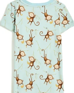 Kickee Pants Kids Print Short Sleeve Pajama Set (Toddler/Little Kid/Big Kid)