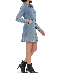 KUT from the Kloth Arlington - Button Front Dress w/ A-Line Skirt & Waistband Women's