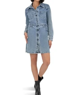 KUT from the Kloth Arlington - Button Front Dress w/ A-Line Skirt & Waistband Women's