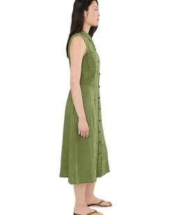 KUT from the Kloth Bowie Button-Down Linen Dress Women's