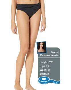 La Blanca Island Goddess Shirred Band Hipster Women's