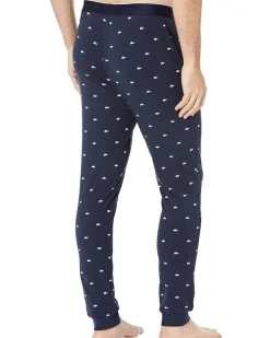 Lacoste Crocodile Patterned Stretch Cotton Pyjama Pants Men's
