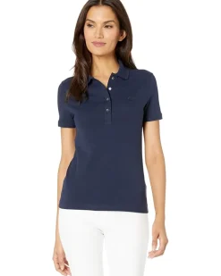 Lacoste Short Sleeve Slim Fit Stretch Pique Polo Women's