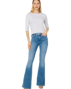 LAmade Santa Monica Mitered Back Elbow Length Tee Women's