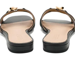 Lauren Ralph Lauren Blaike Nappa Leather Slide Sandals Women's