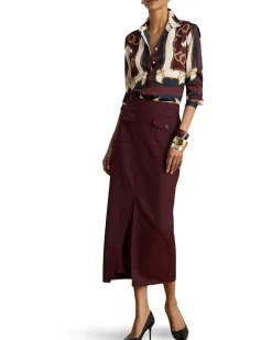 Lauren Ralph Lauren Classic Fit Equestrian-Print Twill Shirt Women's
