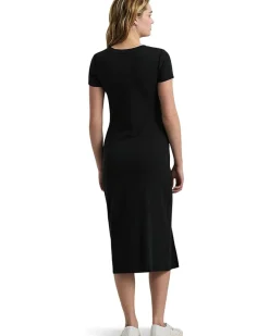 Lauren Ralph Lauren Jersey Twist-Front Midi Dress Women's